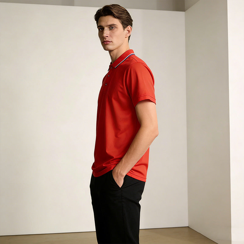 👕 50% OFF NOW! 👔 Men's Classic Short-Sleeve Collared Shirt Set – Tipped Collar, Breathable Fabric & Multi-Pack Value ✨