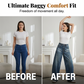Women's Casual High Waist Barrel Jeans