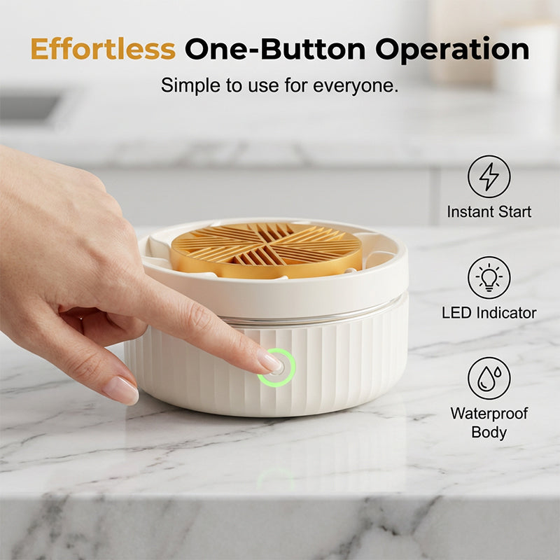 🍉🥬 Multi-Functional Wireless Portable Food Cleaner & Purifier with Waterproof Design