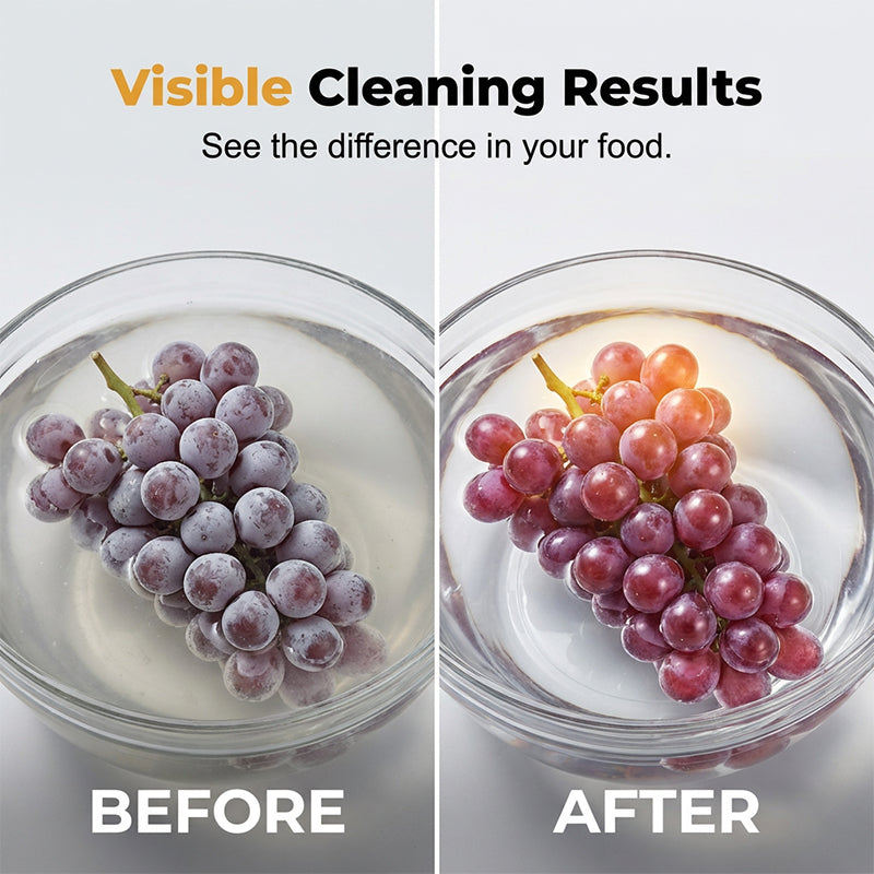 🍉🥬 Multi-Functional Wireless Portable Food Cleaner & Purifier with Waterproof Design