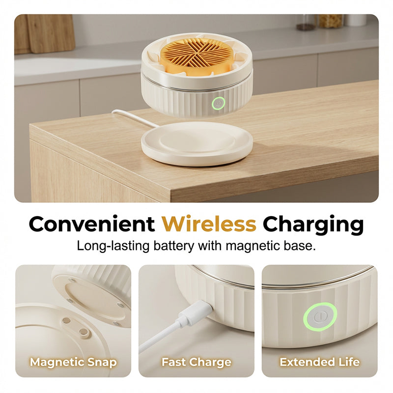 🍉🥬 Multi-Functional Wireless Portable Food Cleaner & Purifier with Waterproof Design