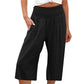 【S-3XL】🍂Lightweight Elastic Waist Crop Pants for Women