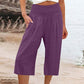 【S-3XL】🍂Lightweight Elastic Waist Crop Pants for Women