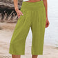 【S-3XL】🍂Lightweight Elastic Waist Crop Pants for Women