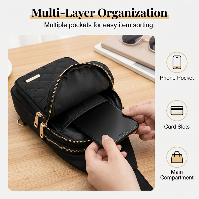 🍃Women's Stylish Multi-Pocket Crossbody Bag