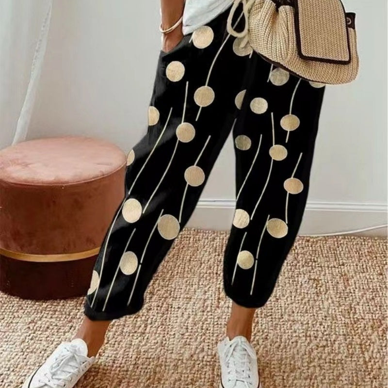 Women's Printed Multicolor Casual Pants