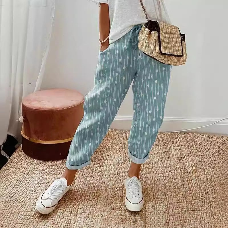 Women's Printed Multicolor Casual Pants