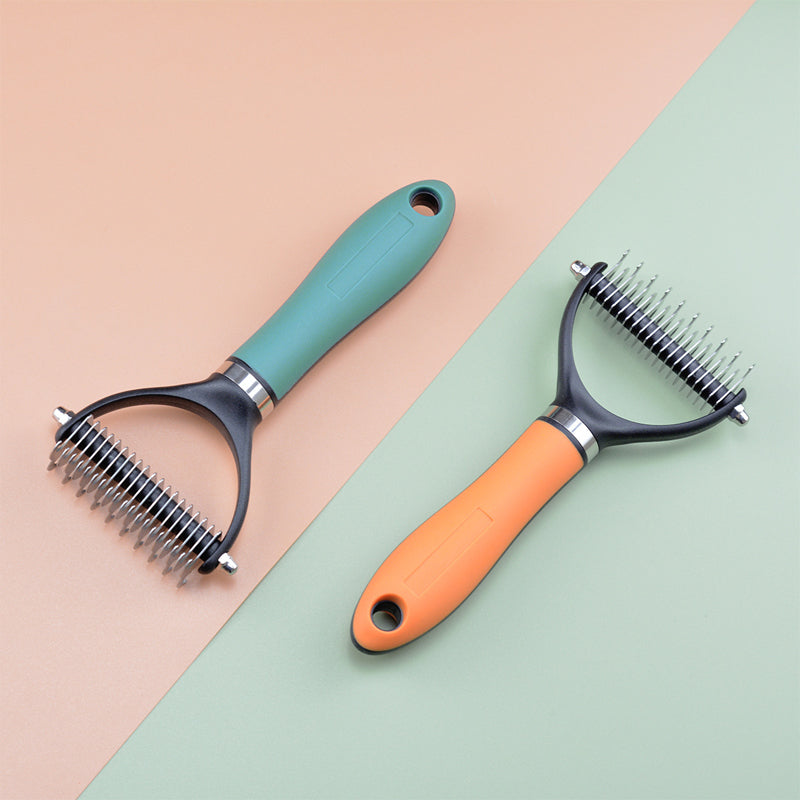 🔥 Hot 🔥Double-Sided Self-Cleaning Pet Grooming Brush