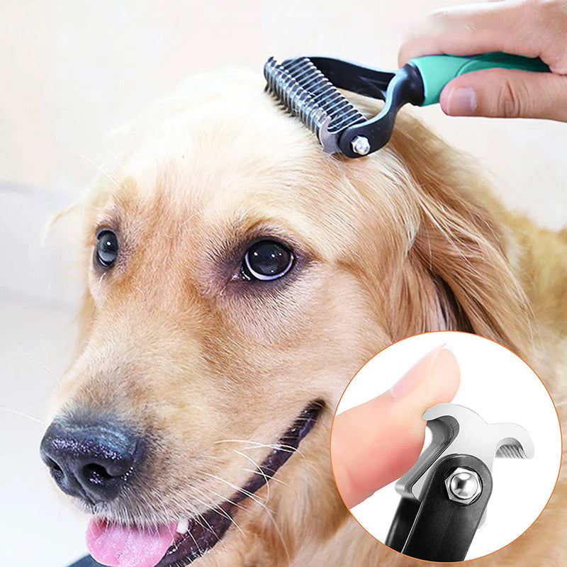 🔥 Hot 🔥Double-Sided Self-Cleaning Pet Grooming Brush