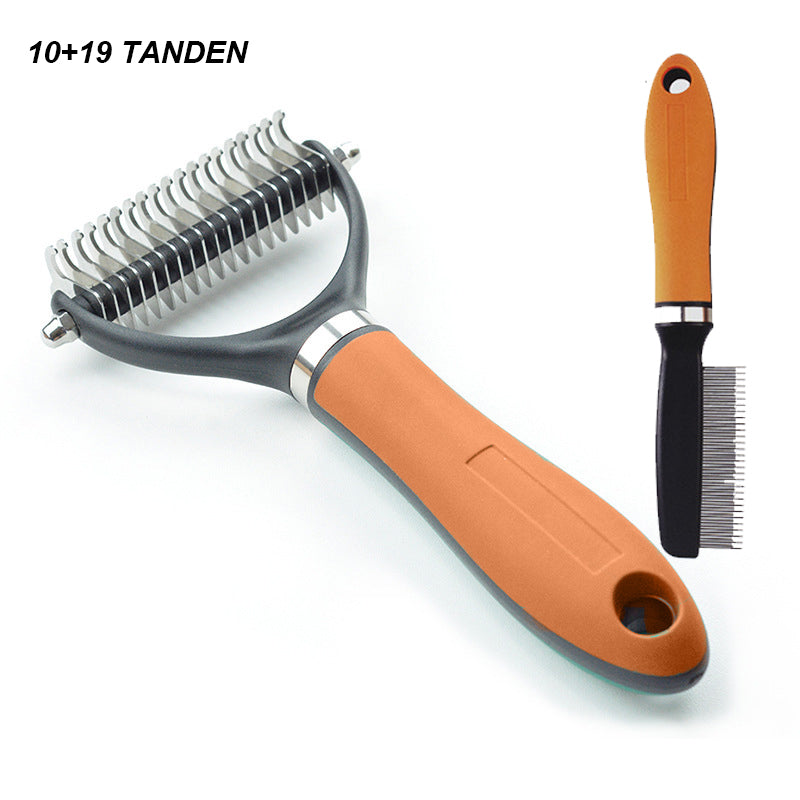 🔥 Hot 🔥Double-Sided Self-Cleaning Pet Grooming Brush