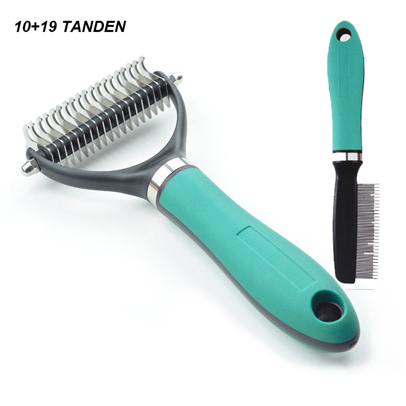 🔥 Hot 🔥Double-Sided Self-Cleaning Pet Grooming Brush