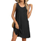 Women's Sleeveless Round Neck Casual Pocket Dress