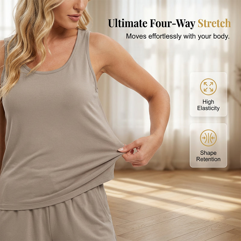 Women's Tank Top & Shorts 2-Piece Set