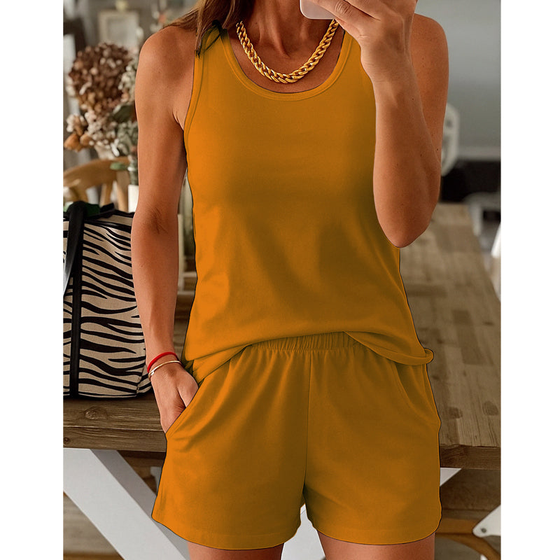 Women's Tank Top & Shorts 2-Piece Set