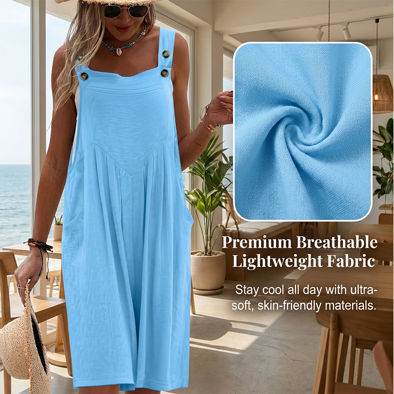 🌸 LIMITED TIME Special Price: £16.99 ✨Sleeveless Wide-Leg Jumpsuit For Summer Breezes