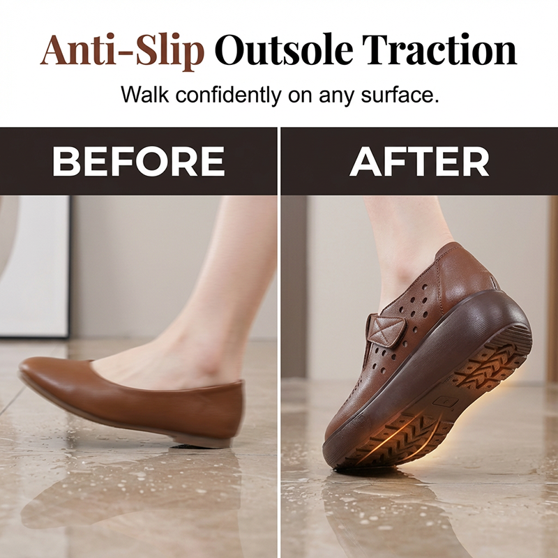 Women's Breathable Closed-Toe Platform Sandals