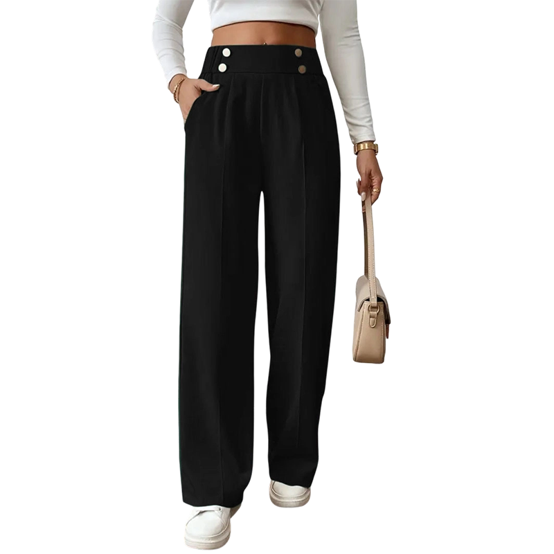 Women's High-Waist Wide-Leg Trousers