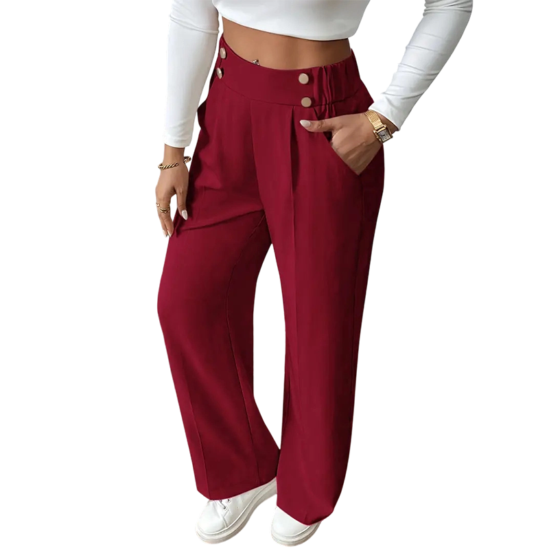 Women's High-Waist Wide-Leg Trousers