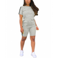 🏃‍♀️ Stay Active & Stylish: Women's Casual Short-Sleeve Top And Shorts Set For Your Summer Vibes☀️