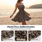 🔥2026 New Arrival ＆ Hot Sale🔥Ruffle Romance🎀Tie-Front Smocked Spaghetti Strap Dress