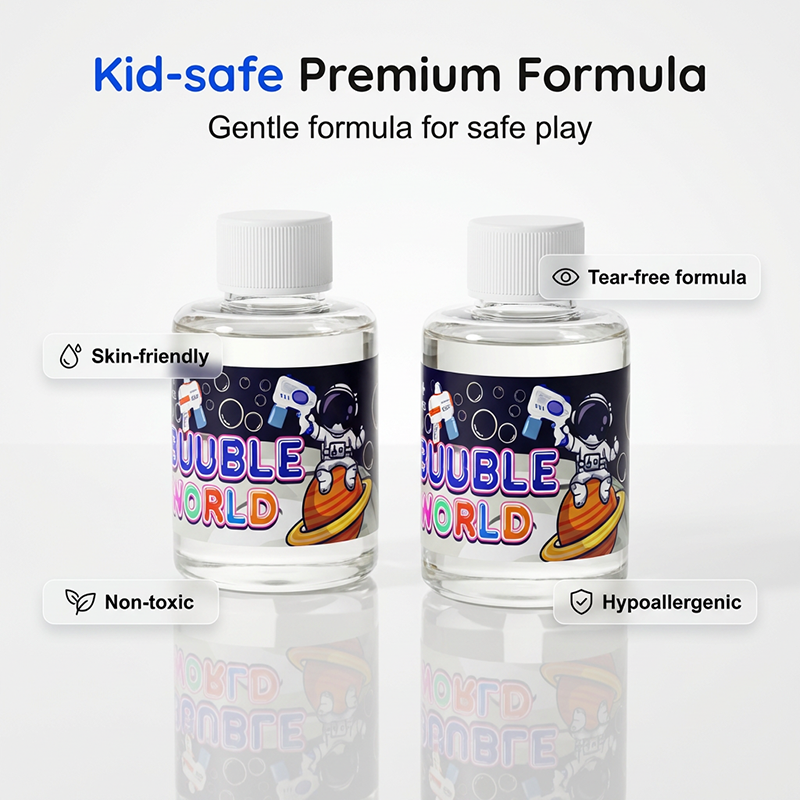 Electric Astronaut Bubble Gun for Kids