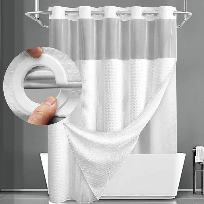 📢📢50% OFF !! ⏰Waffle Pattern Shower Curtain
