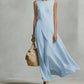 Chic Asymmetrical Sleeveless Maxi Dress