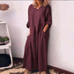 💥Limited Time Sale 50% OFF!!!💥Women's Casual Cotton Linen Loose Maxi Dress