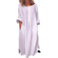 💥Limited Time Sale 50% OFF!!!💥Women's Casual Cotton Linen Loose Maxi Dress