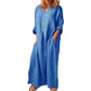 💥Limited Time Sale 50% OFF!!!💥Women's Casual Cotton Linen Loose Maxi Dress