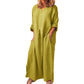💥Limited Time Sale 50% OFF!!!💥Women's Casual Cotton Linen Loose Maxi Dress