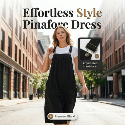 🎁2026 New Arrivals 50% OFF💥Loose Midi Overall Dress – Relaxed Fit, Breathable & Side Pockets – Everyday Casual ✨