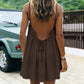📢📢40% OFF !! ⏰Summer Backless Spaghetti Strap Mini Dress