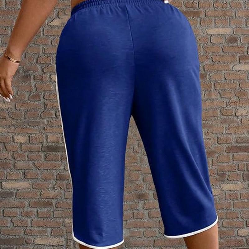🏃‍♀️‍➡️👖Last Day Special Price:£ 13.99!!! ⏰Women's Drawstring Capri Pants with Pockets