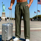 📢📢30% OFF !! ⏰Men's Elastic Waist Drawstring Straight Leg Pants