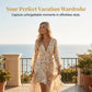 Women's Floral V-Neck High-Low Dress