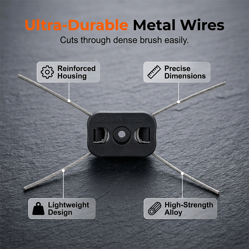 Heavy-Duty Steel Wire Weed Eater Head