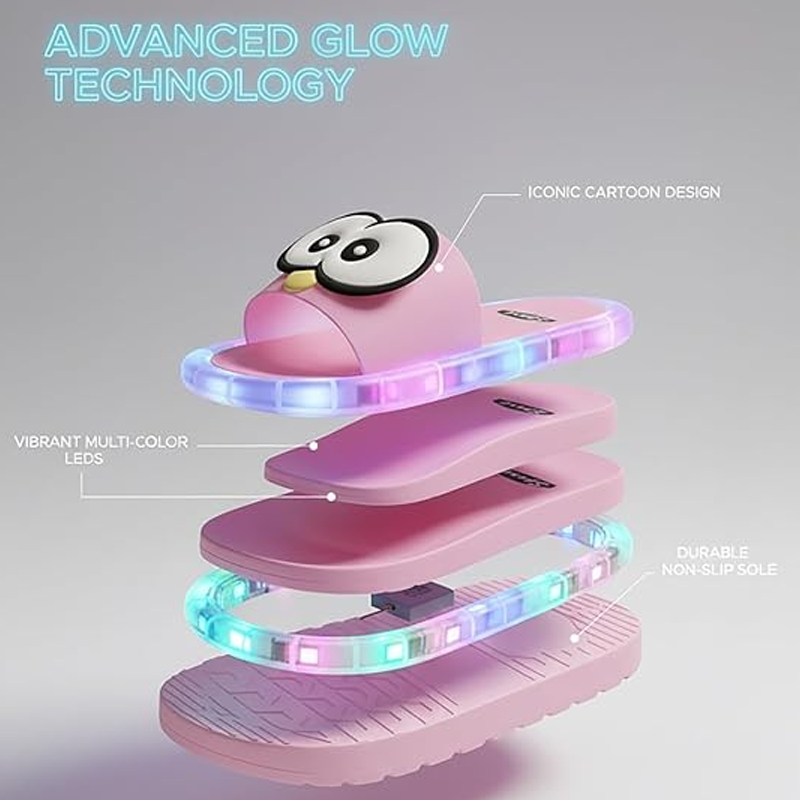 👣👣Cute slippers with cartoon motifs that glow