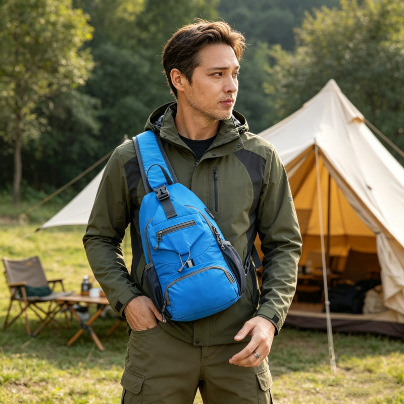 ✨ Perfect for Hiking and Traveling ✨Packable Small Crossbody Sling Backpack with Side Pouch