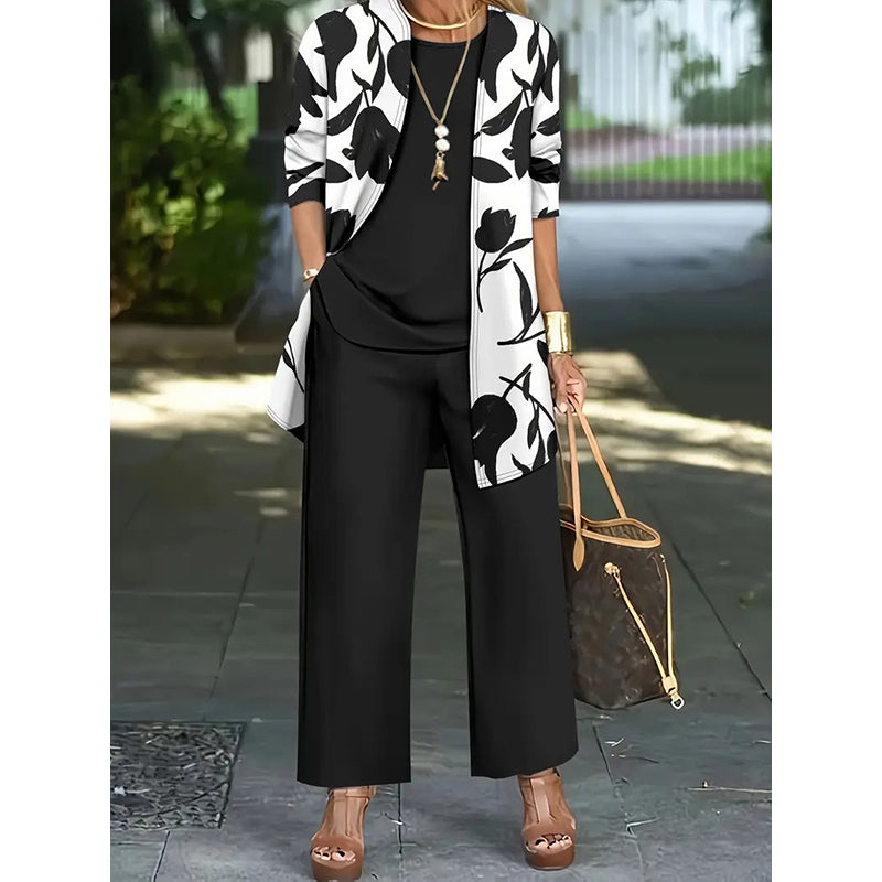 🌸 Effortless Style In One Beautiful Women's Casual Comfortable 3-Piece Outfit Set✨