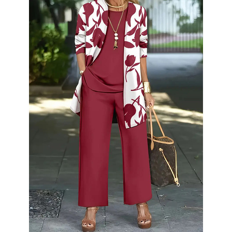 🌸 Effortless Style In One Beautiful Women's Casual Comfortable 3-Piece Outfit Set✨