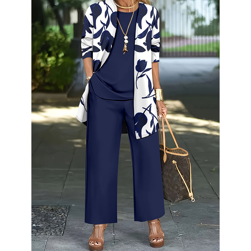 🌸 Effortless Style In One Beautiful Women's Casual Comfortable 3-Piece Outfit Set✨