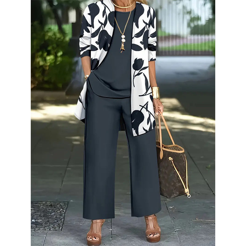 🌸 Effortless Style In One Beautiful Women's Casual Comfortable 3-Piece Outfit Set✨