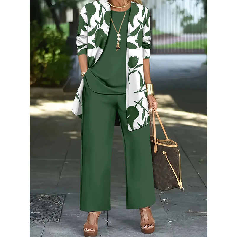 🌸 Effortless Style In One Beautiful Women's Casual Comfortable 3-Piece Outfit Set✨