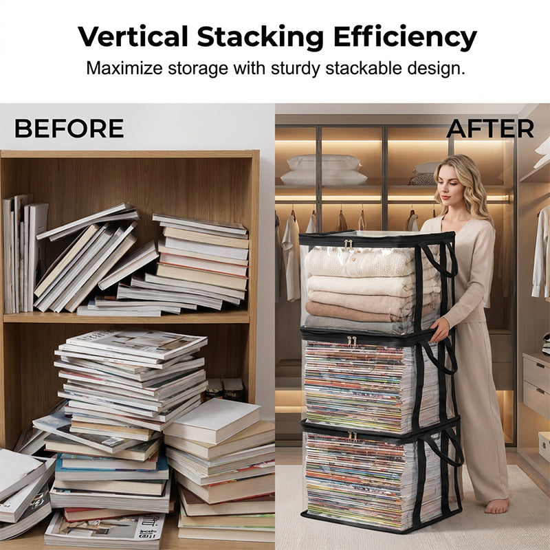 49% OFF📦Large Heavy-Duty Thick Plastic Clear Storage Bag for Clothes, Moving & Storage