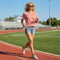 Women's V-Neck Striped Short Sleeve T-Shirt