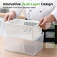 Layered Draining Food Storage Container