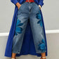 🌸Artistic Flower Wide-Leg Jeans for Women💙