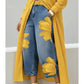 🌸Artistic Flower Wide-Leg Jeans for Women💙