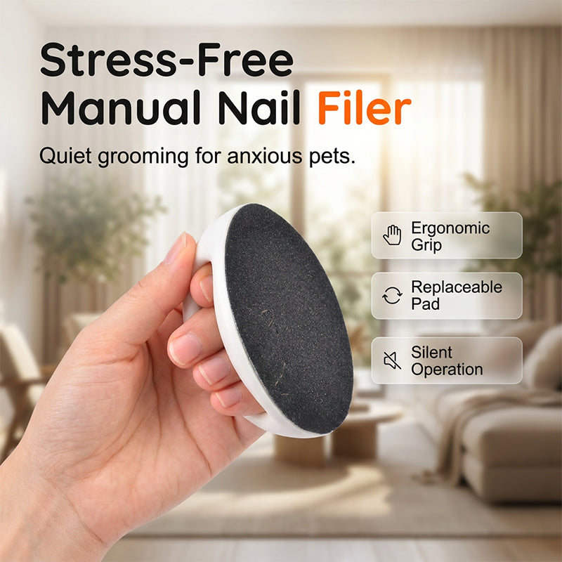 Round Sandpaper Detachable Dog Nail Grinder
